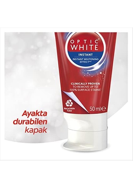 Colgate Optic White Anında Beyazlık Anında Beyazlatma Etkisi Beyazlatıcı Diş Macunu 50 ml modelleri