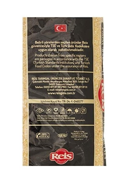 Reis Içliköftelik Bulgur (Seferkitel) 1 kg