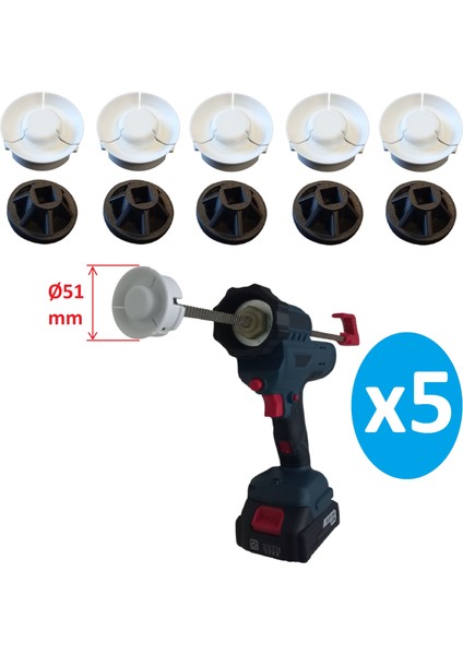 Şarjlı/akülü Silikon Tabancası Itici Yedek Parça - 5 Adet