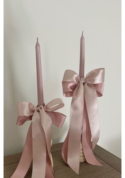 Şamdan Mum 2’li Set