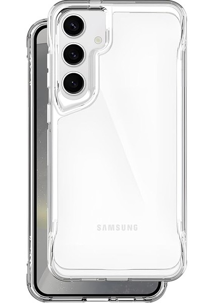Samsung Galaxy S24 Için Crystal Armor Serisi Şok Emici Yumuşak Silikon Kenar Arkası Sert Polikarbonat Darbeye Dayanıklı Şeffaf Kılıf fiyatları