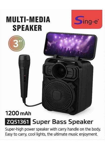 Rgb Iışıklı Mikrofonlu Bluetooth Hoperlör Speakertelefon Standlı