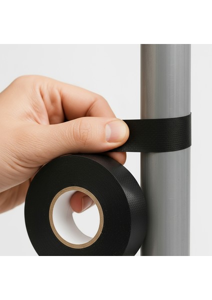 Kendinden Kaynayan Silikon Soğuk Sarma Eriyen Bant 19MM x 5m Tekli Hava Su Elektrik Izolasyonu Siyah fırsatları