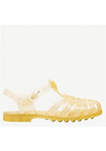 Kız Çocuk Sandalet Şeffaf Glitter Malzeme ile Kadınlar İçin Rahat Tasarım