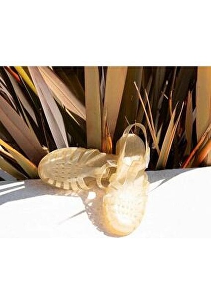 Kız Çocuk Sandalet Şeffaf Glitter Malzeme ile Kadınlar İçin Rahat Tasarım