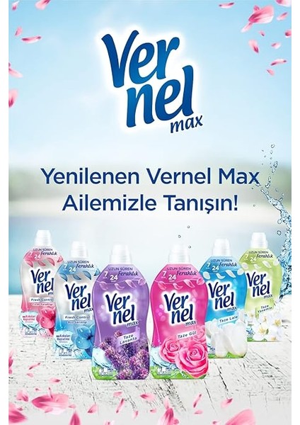 Max Taze Lale Kokulu 60 Yıkama Konsantre Çamaşır Yumuşatıcısı (1 x 1440 Ml) fırsatları