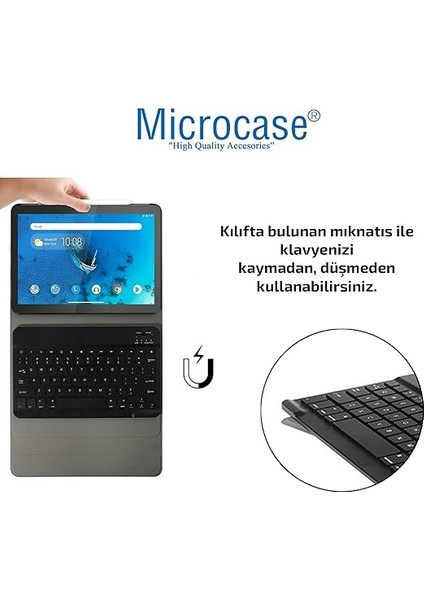 Lenovo Tab M10 TB-X505L X505F 10.1 Bluetooth Klavyeli Standlı Kılıf - Bkk4 fırsatları