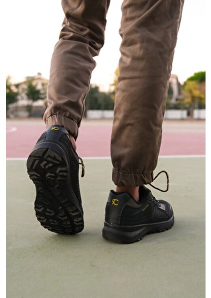 Haki 3D Rubber Trekking Ayakkabı Yüksek Topuklu Su Geçirmez ve Kışlık Özellikte