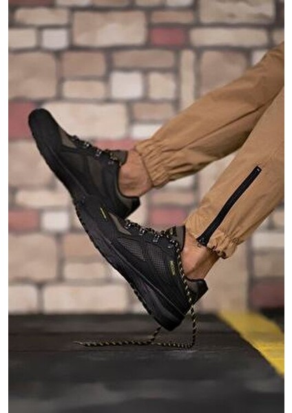 Haki 3D Rubber Trekking Ayakkabı Yüksek Topuklu Su Geçirmez ve Kışlık Özellikte