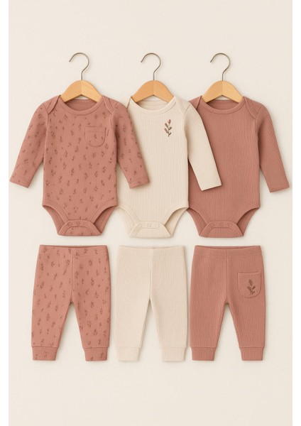 Kız Bebek Alt Üst Takım 6'lı Set modelleri