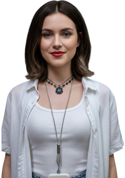 KRİSTAL TAŞLI TELEFON BOYUN ASKISI TÜM KILIFLARA UYUMLU