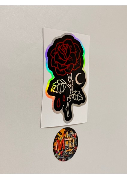 Gül Sticker Araba Motosiklet Kask Laptop Cam Etiket Sticker Baskı 10X6,5CM fiyatları