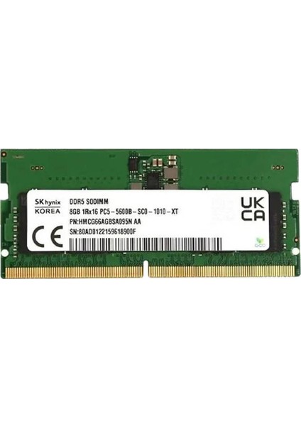 HMCG66AGBSA095N 8GB DDR5 5600 MHz Notebook RAM - OEM