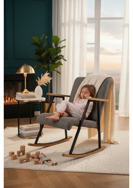 Sallanan Koltuk | Sallanır Tv Koltuğu | Dinlenme & Rahatlama Sandalyesi | Ahşap Detaylı fiyatları