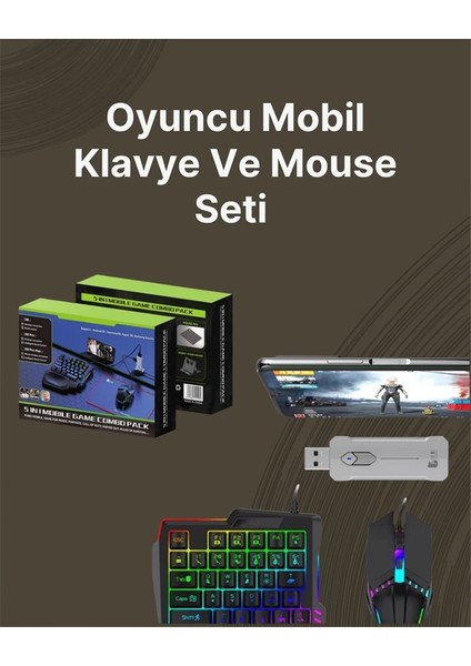 Kablosuz Mobil Oyun Kiti – 5 Parça Tam Set fiyatları