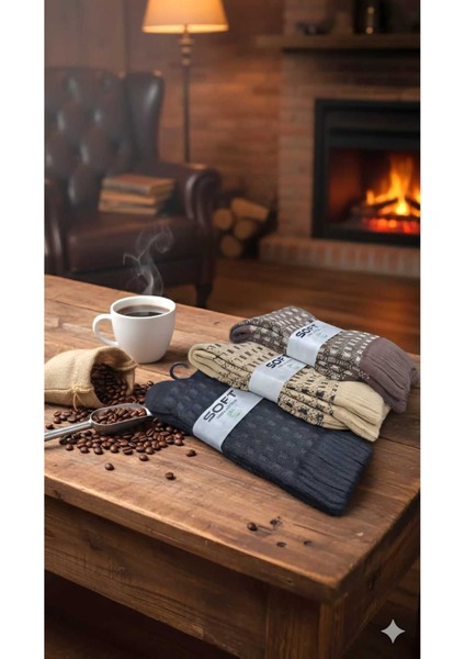 Kışlık Bambu Erkek Çorap 3 Lü Paket fiyatları