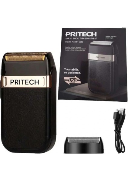 RF-1551 Şık ve Güçlü Elektrikli Traş Makinesi, Siyah modelleri