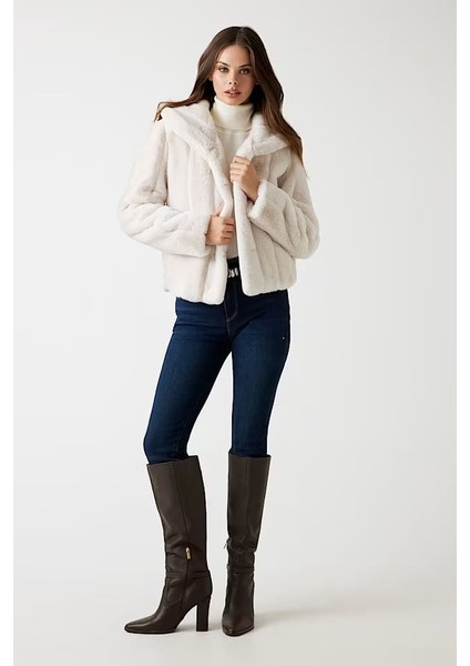 Kadın New Sophy Yapay Kürk - Bej fırsatları