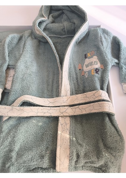 5'li Bornoz Seti 0-2 Yaş % 100 Organik Pamuk (Bornoz+Banyo Havlusu+Banyo Kesesi+Kemer+Terlik) indirimleri