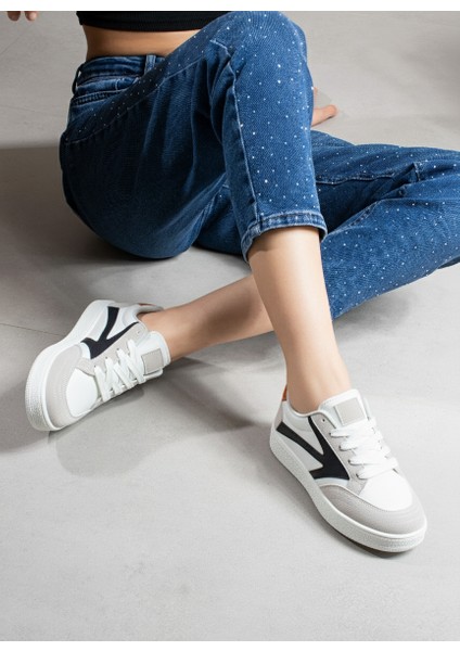 Kadın Bağcıklı Spor Ayakkabı Sneaker Günlük Okul 121NAV fiyatları