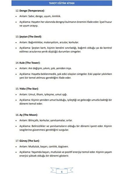 Tarot Eğitim Kitabı (Ders Notları ve 1000 Soru) fiyatları