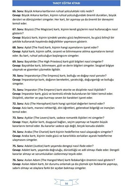Tarot Eğitim Kitabı (Ders Notları ve 1000 Soru) fırsatları