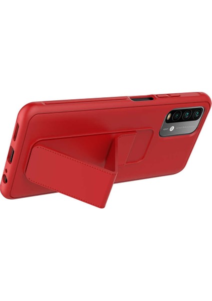 Xiaomi Redmi Note 10S Kılıf Mrsa Qstand Kapak-Kırmızı fiyatları