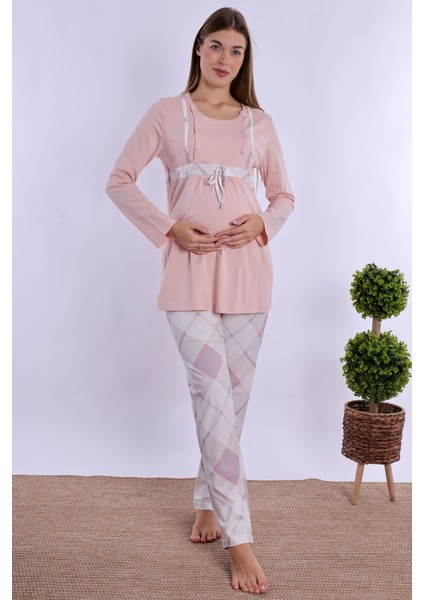 Pudra %100 Pamuk Hamile Lohusa Pijama Takımı fiyatları
