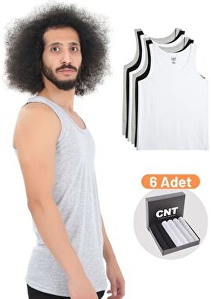 Erkek Atlet Pamuklu Basic 6'lı Premium Paket Nefes Alabilir ve Rahat Kesim Özellikleriyle