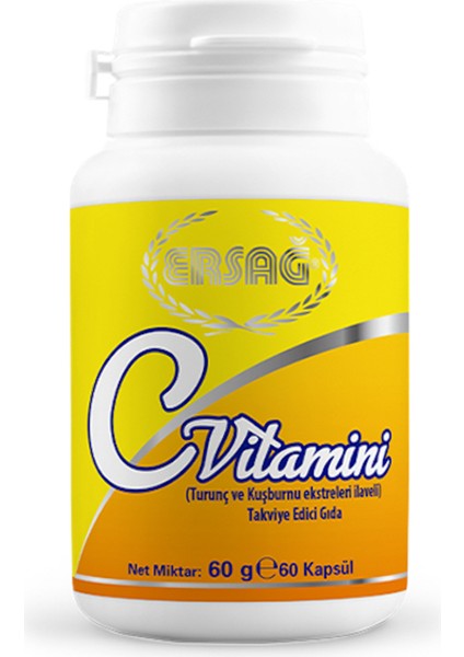 C Vitamini Kapsül (Turunç ve Kuşburnu Ekstreleri Ilaveli )