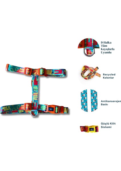 Design Street Smart H Tipi Göğüs Tasması, Köpek Göğüstasması, Bone fiyatları