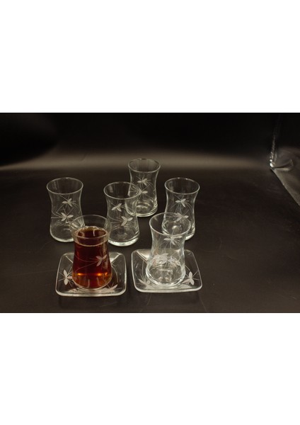 Kesme Kelebek Desenli Heybeli Çay Takımı modelleri