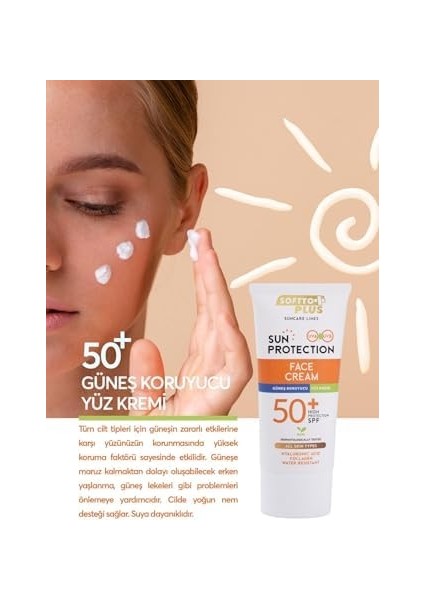 Softto Plus Güneş Koruyucu Yüz Kremi 75 ml 50 Spf fiyatları