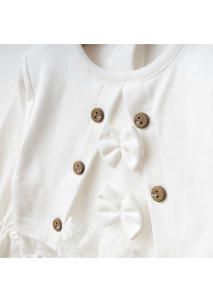 Kız Bebek Mevlütlük Tulum Bandanalı Dantelli fiyatları