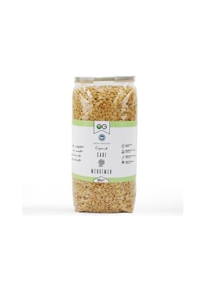 Og Organik Sarı Mercimek 800 gr