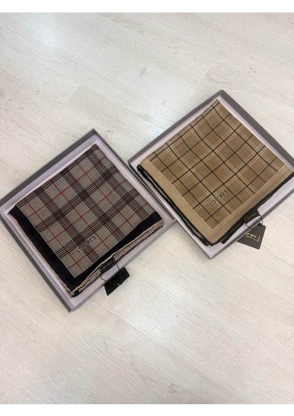 Gri Ekoseli Kare Eşarp Pamuklu fırsatları