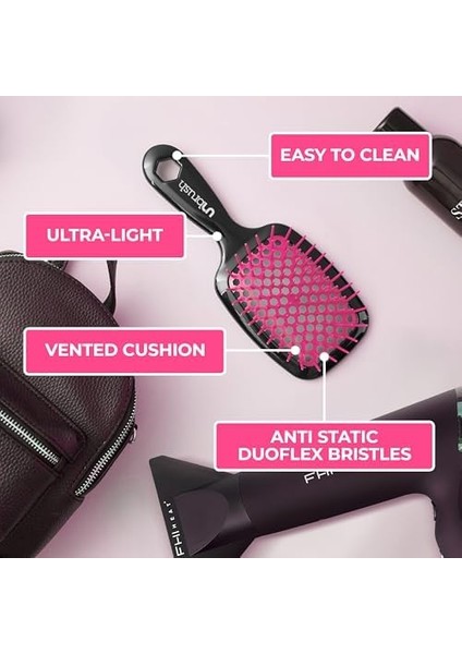 Fhı Heat Fırçasız Islak ve Kuru Havalandırmalı Dolaşan Saç Fırçası, Pembe