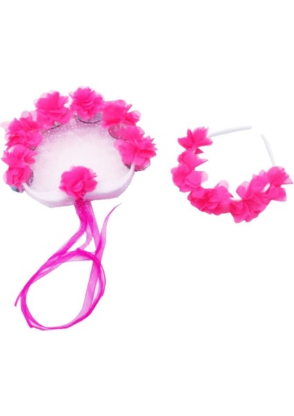 Kına Gecesi Lazer Güllü Tef 5 Adet Tef 5 Adet Taç