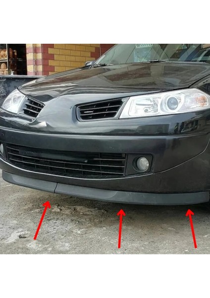 Renault Megane 2 2002-2009 Uyumlu Evrensel 2 Parça Astra H Model Ön Ek Tampon Dili Lip Esnek Karlık fiyatları