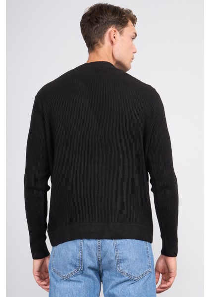 Çetinkaya Mentality 5296 V Yaka 1/18 Akrilik Triko Hırka Siyah fırsatları