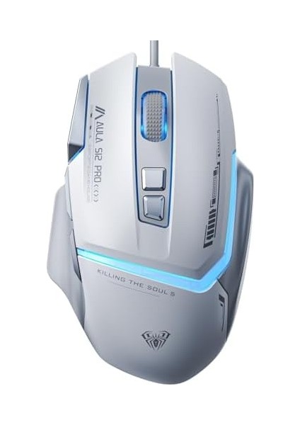 S12 Pro 12800 Dpı 8 Tuşlu Makrolu Kablolu Optik Gaming Oyuncu Mouse Beyaz fiyatları