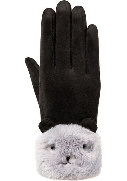 Kışlık Yetişkin Isıtmalı Eldiven Kızlar Için Kadifeli Kalın Eldiven (Yurt Dışından)