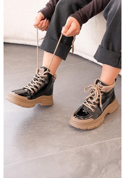 Ruby Orijinal Kriste Bell Ithal Özel Seri Kadın Spor Bot Rugan Siyah