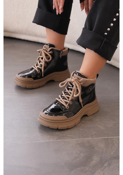 Ruby Orijinal Kriste Bell Ithal Özel Seri Kadın Spor Bot Rugan Siyah fiyatları