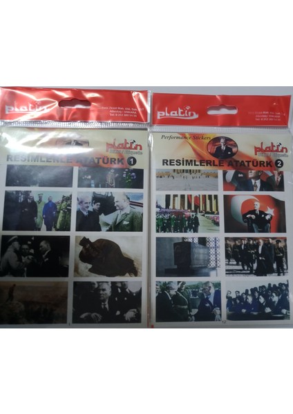 Sticker Resimlerle Atatürk 1-2 Stickers 2li Set