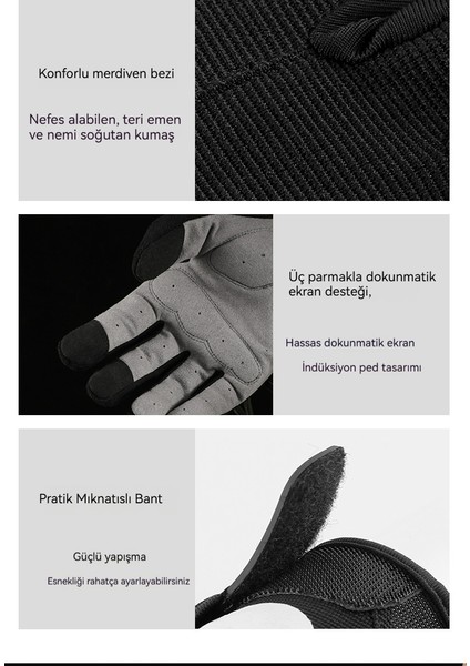 Dış Mekan Bisikleti Için Kalınlaştırılmış, Aşınmaya Dayanıklı Spor Eldiveni (Yurt Dışından) modelleri