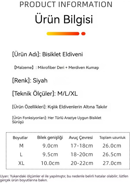 Dış Mekan Bisikleti Için Kalınlaştırılmış, Aşınmaya Dayanıklı Spor Eldiveni (Yurt Dışından) fiyatları