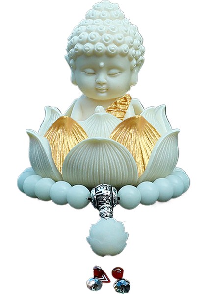 Araç Orta Konsolu Için Huzurlu ve Görkemli Bir Süs, Buda Lotus (Yurt Dışından)