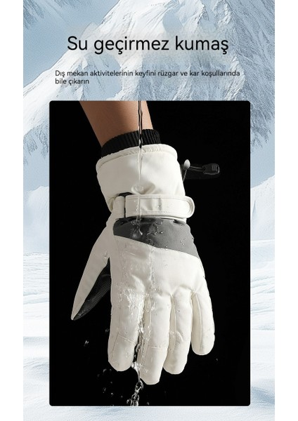 Su Geçirmez, Soğuktan Koruyan, Termal, Kalınlaştırılmış, Aşınmaya Dayanıklı Parmaklı Eldiven (Yurt Dışından) fırsatları