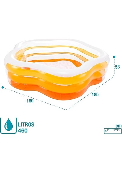 4renk Yumusak Tab.5gen Havuz 185X180X53CM - Asorti indirimleri